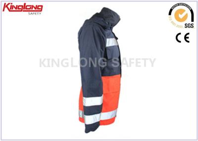 China Outdoor L / XL / XXL High Visibility Winter Jackets With Button Pocket , waterproof for sale