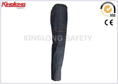 China Windundurchlässige Breathable Denim-Arbeits-Kleidung, schwarze die Fracht-Hosen der Männer mit Flausch zu verkaufen