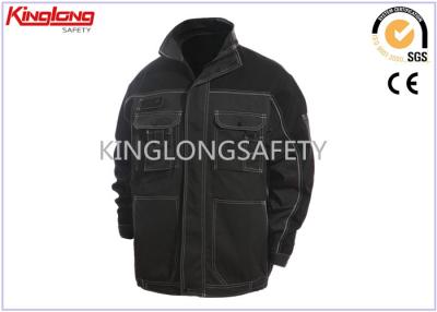 China 6 Pocket Cotton Work Jacket Industrial Construction Safety Clothing For Autumn for sale