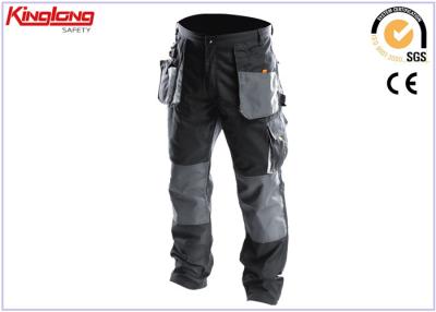 China Pantalones multi durables del trabajo de la lona del refuerzo de la tela de Oxford de los bolsillos en venta