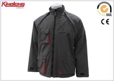 China Detachable Canvas Winter Work Jackets , Windproof Warm Mens Padded Jackets for sale