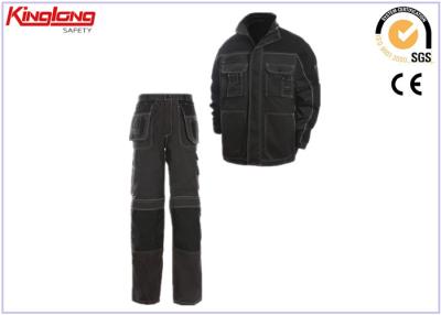 China Industrial Canvas Work Suit / Breathable Mechanic Worker Uniform for sale