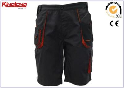 Chine Shorts noirs de la cargaison des hommes solides/pantalons de travail de coton pantalon de cargaison à vendre