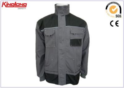 China Professional Technician Workers TC Dustproof Twill Fabric Safety Uniform Work Jacket for sale