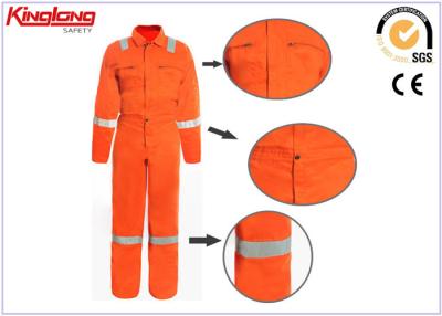 Chine Uniformes médicaux de combinaison de bandes réfléchies oranges de coton pour l'homme à vendre