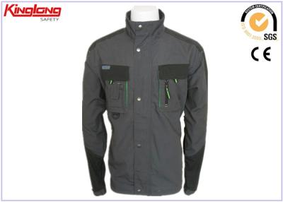 China Workwear da lona do combate de homens exteriores, revestimento completo longo fraco ocasional do trabalho da lona do comprimento à venda