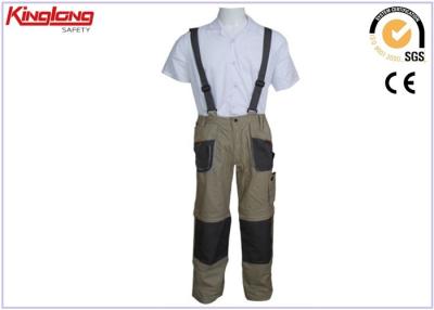 China Safety Working womens bib overalls / 100 Cotton cargo work trousers For Men for sale