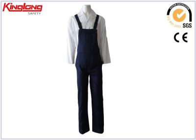 China 100% Cotton 280 Gsm Bib Pants Men Safety Workwear , OEM Service for sale