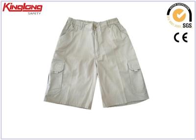 Chine Automne refroidissant six shorts blancs de cargaison occasionnelle unisexe de shorts de poches avec la taille élastique à vendre