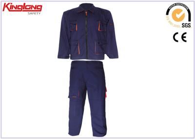 China O trabalho poli respirável do algodão arfa e camisas, marinha 2pc dos revestimentos do Workwear da segurança dos homens à venda