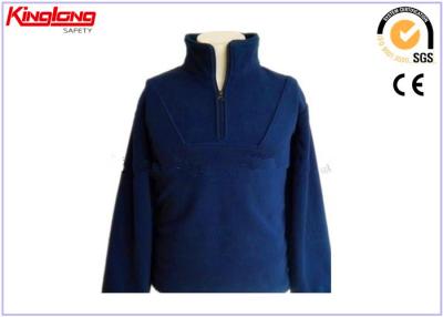 Chine Veste masculine d'ouatine de polartec de collier de demi tirette haute, habillement chaud occasionnel de laine polaire à vendre