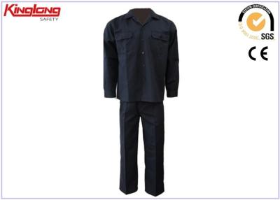 China Black Pants and Shirt Uniform 100% Polyester Work Uniform With Multipocket for sale