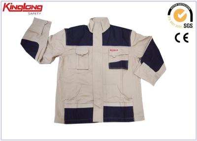 China Top para hombre de la chaqueta de la combinación de color de las ropas de trabajo de la tela de algodón en venta