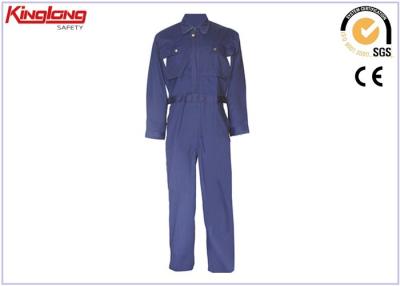 China Polyester-der reflektierenden Arbeits-Kleidungs-100% grauer/blauer Mechaniker-Overall, zu verkaufen