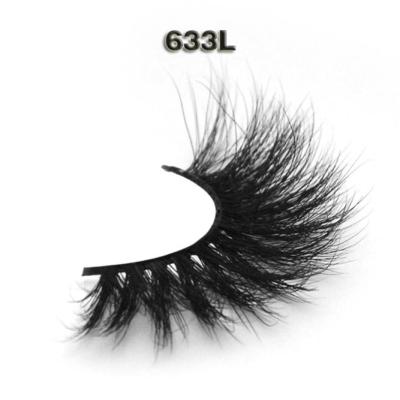 China New Flexible Premium Custom Made Eyelash Packaging Dramatic Styles Mink Lashes 25MM Long 5D Mink Lashes Sellers for sale