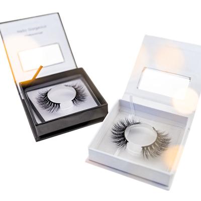 China 3d effect mink strip eyelashes high quality mink 3d lashes magnetic eyelash box for sale