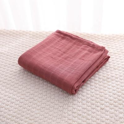 China Antistatic Super Soft Baby Cotton Muslin Wrap Blanket for sale