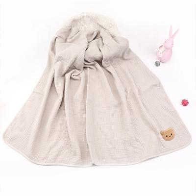 China Wholesale Anti-static Baby Blanket Wrap Bath Towel Crepe Baby Wrap Covering for sale