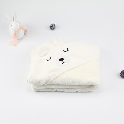 China Private Label Anti-Static Custom Blanket Cozy Baby Wrap Blanket Bath Towels for sale