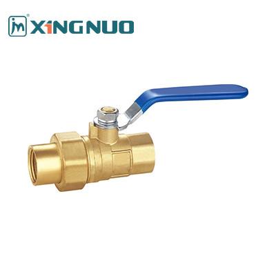 China Female Threaded Circular Square Head Quarter Turn Brass Ball Valve CNC Machining NPT Thread for sale