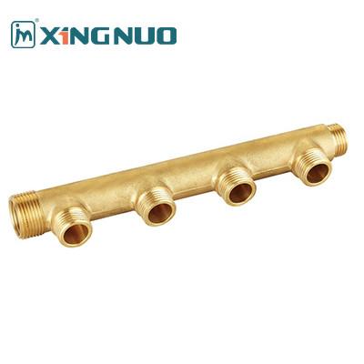 China Messing-Manifold-Brass-Distributor 1/2 Zoll 3/4 Zoll 1 Zoll männlicher Gewindeanschluss für industrielle Verwendung zu verkaufen