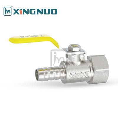 China long straight handle single nozzle plating HEX female Forged Brass Body Brass gas valve directional Control Ball Valve for sale