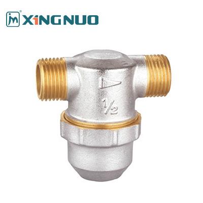 China male and male thread yellow color HPB57-3 Brass Material Threaded Brass Filter Valve for  nickel plating and polish sand for sale