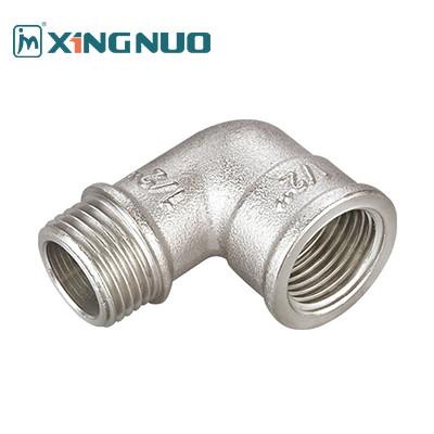 China NPT Accesorios de compresión redondos de latón 304 de acero inoxidable Codo de 90 grados, buje hex, acoplamiento, ajuste de tubería de rosca en venta