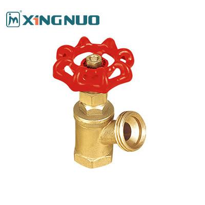 China High Quality Red Handwheel Globe Brass Boiler Drain Valve Stop for sale