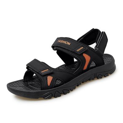 China New Fashion Summer Large Size Casual Flat Youth Sandals Men Beach Shoes Outdoor Breathable Slippers for sale