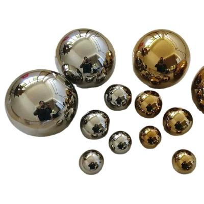 China Corrosion Resistance Decorative Hollow Stainless Steel Ball , High Polish Chrome Garden Gazing Ball for sale