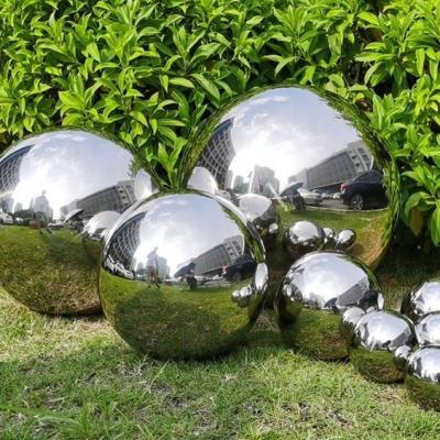 China High Quality Stainless Steel Decoration Metal Garden Hollow Sphere Garden Mirror Stainless Steel Staring Ball for sale