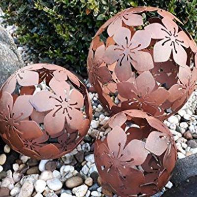 China Europe Stainless Steel Big Globe Steel Sculpture Round Ball Decoration Abstract Sculpture Metal Design Custom Outdoor Crafts for sale