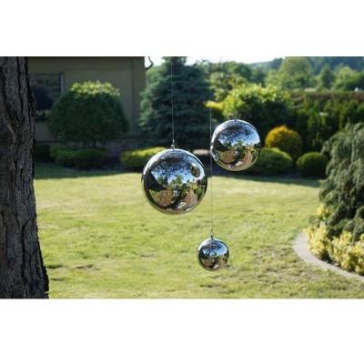 China Minimalist Ball Round Pluggable Decorative Hanging Mirrored Metal Ball Sphere Stainless Steel Staring Staring Balls for sale