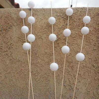 China Outdoor Craft Round Sphere Stainless Steel Garden Art Decoration Balls Plant Stick Ball Metal Silver Balls for sale