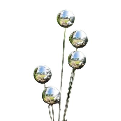 China Minimalist Outdoor Decorative Pluggable Metal Sphere Round Stainless Steel Metal Ball for sale