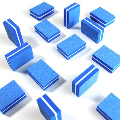 China Custom Logo Nail Sponge Nail Buffer Block Double Side Mini Portable Disposable Nail Buffer Block For Manicure for sale