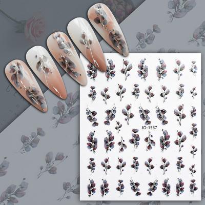 China 2D Self Adhesive Stickers Bridesmaids Nail Self Adhesive Nail Art Decals Wholesale Nail Sticker Decals for sale