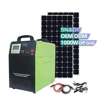 China Portable Generator 1kw solar system 1000w power bank Ups Power Backup Battery For Home Solar System for sale