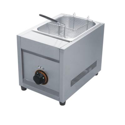 China Various Countertop Hotels Factory Manufacture LPG Commercial Propane Gas Deep Fryer for sale