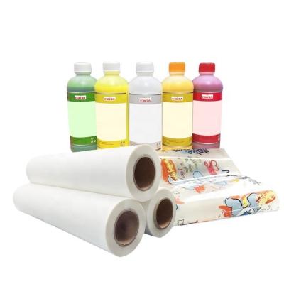 China High Quality Textiles Crida A3 A4 Sheet Size Transfer Straight To PET Film For Digital CMYK White Ink for sale