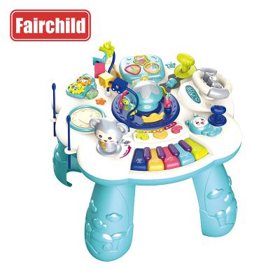 China Multifunctional Baby Learning Toys Multifunctional Play Desk Study Table For Kids Activity Musical Baby Toys Educational for sale