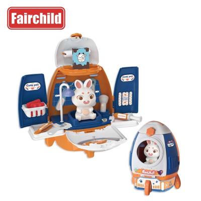 China Children Pretend Doctor Toys Role Play Vet Pretend Toys Rabbit Toys Doctor Set For Children 35*33*37CM for sale