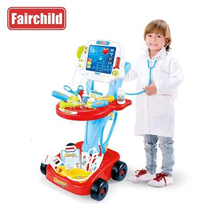 China Pretend Play Pretend Play Set Toy Children Medical Equipment Stethoscope EKG Set X-Ray Doctor Role For Kids for sale