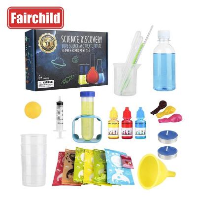 China Children Educational Toys 78 Chemical Experiments Contained Toy Kid Science Experimental Sets Cognitive Unknown for sale