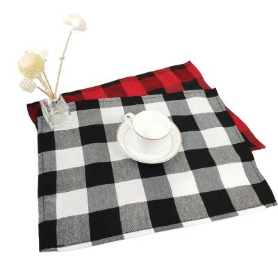 China Viable New Design Fabric Place Mat Printable Food Serving Place Mat For Decoration for sale