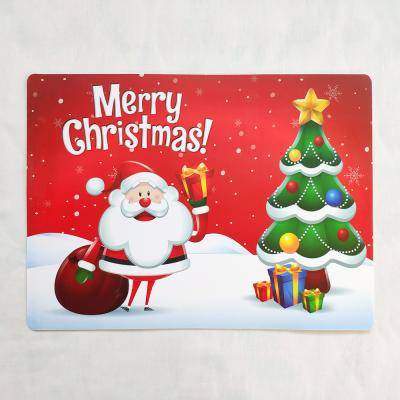 China Factory Made Sustainable OEM PP Square Mat Low Prices With Printing Printed Table Mat for sale