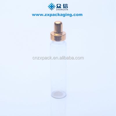 China High Pharmaceutical Grade 15ml Borosilicate Glass Serum Bottle Sealed With Anodized Aluminum Cap for sale