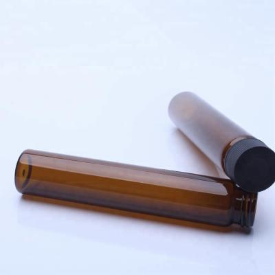 China Personal Care Screw Cap 50ml Amber Glass Test Tube With for sale