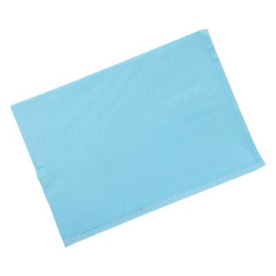 China Adult waterproof disposable cheap black and blue bibs roll up towel with design by dental manufacturer for sale for sale